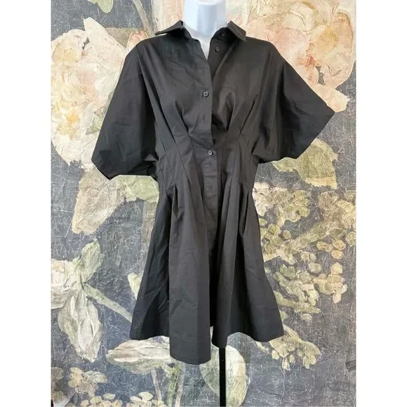 Anthropologie The Tobie Mini Shirt Dress by Exquise Size M - Picture 2 of 5
